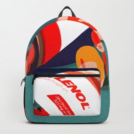 Red Tylenol Backpack | Painting, Minimalism, Medicine, Hansua, Nice, Friend, Pop Art, Digital, Gift, Tylenol 