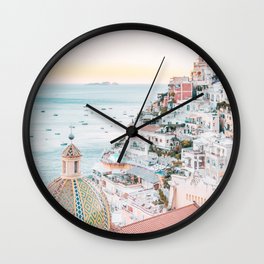 Dreaming of Amalfi Wall Clock | Wanderlust, Tourism, Village, Archipelago, Oia, Greekislands, Outdoor, Cyclades, View, Amalfi 