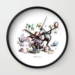 Homage to Jacovitti Wall Clock | Comic, Funny, Children, Illustration 