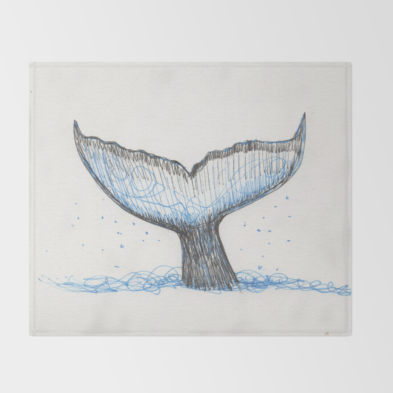 Whale Tail Throw Blanket By Cassandraauker Society6