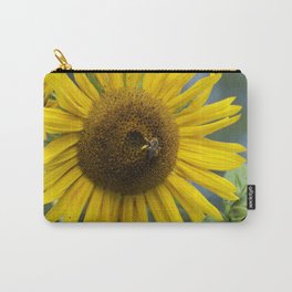 Bee Happy Yellow Sunflower Carry-All Pouch