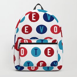 Vote 2020 pattern - red white and blue voter design Backpack | Retro, Trump, Election, Graphicdesign, Curated, Voter, Republican, Vintage, 2020, Dots 