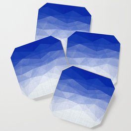 Imperial Lapis Lazuli - Triangles Minimalism Geometry Coaster
