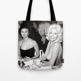 'Best Envy' Iconic Hollywood Starlet Black and White Photograph Tote Bag