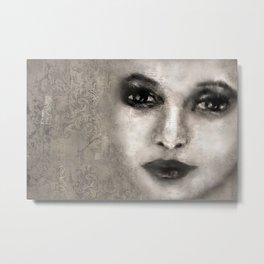 woman Metal Print | Painting, Digital 