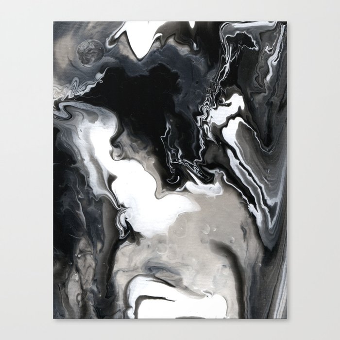 Abstract Acrylic Pour Paint Canvas Print By Spoonlily Society6
