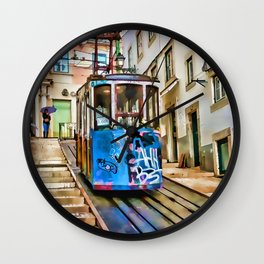 Street Car Wall Clock | Tram, Electricvehical, Europeancity, Classicstreetcar, Streetcar, Urbancity, Urbanlife, Travel, Lisbon, Citytransportation 