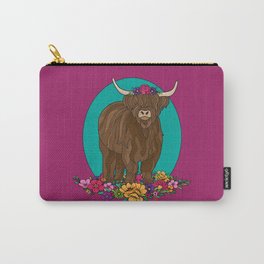 Highland Cow Carry-All Pouch