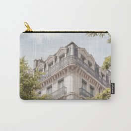 Paris City View | French Street Architecture Art Print | Urban Travel Photography In France Carry-All Pouch | City, French, Parisian, Photo, Paris, Urban, Summer, France, Travel, Architecture 