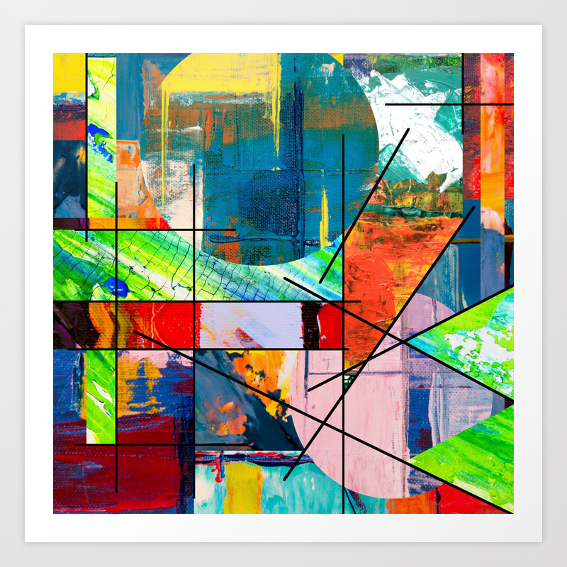 Escape Reality Abstract Expressionism Art Print By Printpix Society6