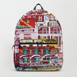 Veni, Vidi, Vici Backpack | Mood, Italiansummer, Popart, Buildings, Artwork, Drawing, Sunkissed, Color, Pattern, Italy 