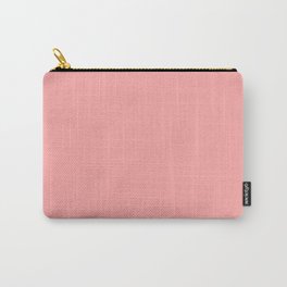 Coral Pink Pastel Solid Color Block Spring Summer Carry-All Pouch | Trendy, Watercolor, Abstract, Solidcolor, Pastel, Boho, Block, Graphicdesign, Solid, Pink 