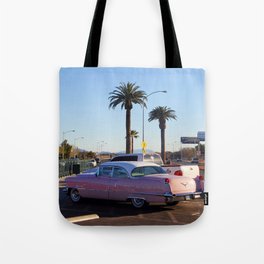 Pink Cadillac Tote Bag
