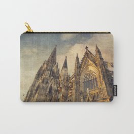 Cologne Cathedral Carry-All Pouch | Architecture, Landmark, Belltower, Sunset, Photo, Retro, Cologne, Painterly, Vintage, Gothical 