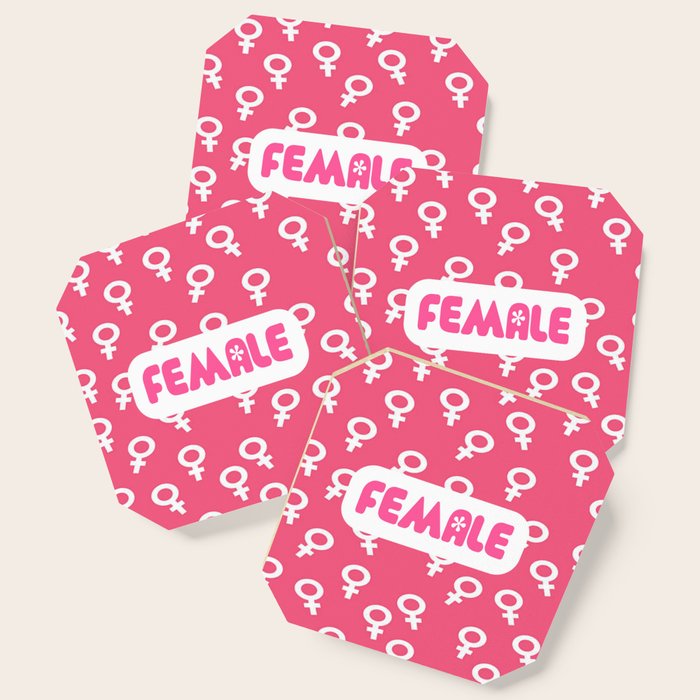 Female Funny Sarcastic Woman Quote Coaster By Wordart28 Society6