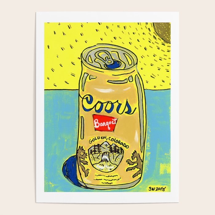 Coors Banquet Poster by Imperfect Artwerks by Shelley Walker Society6