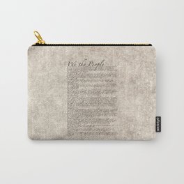 US Constitution - United States Bill of Rights Carry-All Pouch | Firsttenamendments, Sepia, Usconstitution, Graphicdesign, Unitedstates, Typography, Billofrights, Thebillofrights, Vintage, 1776 