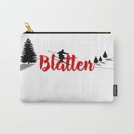 Ski at Blatten Carry-All Pouch | Blatten, Loveblatten, Snow, Valaisskiing, Blattenskiing, Loveski, Winter, Blattenswitzerland, Skier, Valaisski 