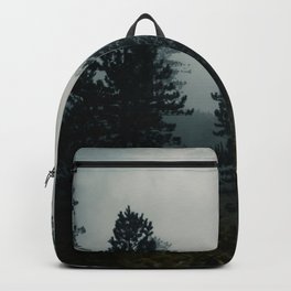 The Beginning Backpack | Tree, Pinetrees, Foggy, Darkforest, Green, Wooden, Moody, Blue, Trees, Deepforest 