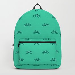 Turquoise Bike Print Backpack | Cycling, Turquoise, Sports, Fahrrad, Bikeprint, Vibrantprint, Pattern, Illustration, Bikeaddict, Bikegirl 