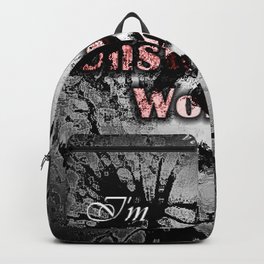 Unstoppable women abstract deep paint with an affirmation for motivation Backpack | Motivation, Girl, Ladies, Decoration, Positive, Blackandwhite, Red, Digital, Feminism, Gift 