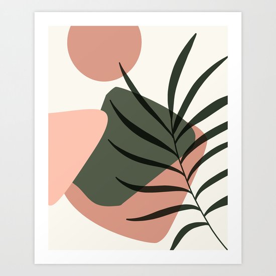 Tropical Abstract Art Print by artprink | Society6