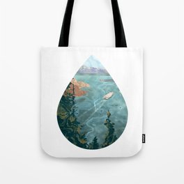 It Always Rains on the Puget Sound Tote Bag