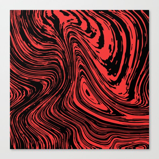 Red And Black Marble Pattern Canvas Print By Grebenyuk Society6