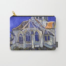 Van Gogh, The Church in Auvers-sur-Oise 1890, Artwork Reproduction, Posters, Tshirts, Prints, Bags, Carry-All Pouch | Gothic, Expressionist, Impressive, Gothical, Style, Artsy, Unique, Painter, Classic, Masterpiece 