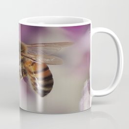Worker Bee on Mexican Sage Coffee Mug | Salvialeucantha, Bee, Insect, Photo, Azusaca, Digital, Mexicansage, Black, California, Nature 