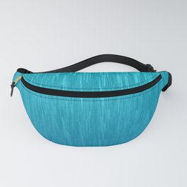 Watercolor Glitch Pattern - Teal Blue Fanny Pack