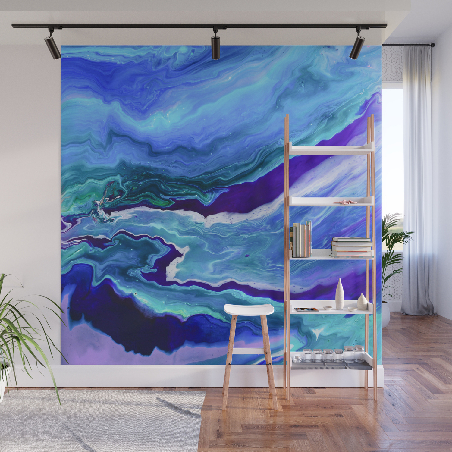 Dreamy Fluid Abstract Painting Wall Mural By Christineiris Society6