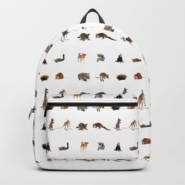 Australian wildlife Backpack | Possum, Digital, Wombat, Tasmaniandevil, Kangaroo, Wildlife, Mammal, Color, Marsupial, Australian 