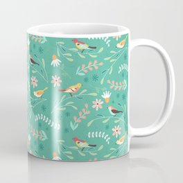 Birds Coffee Mug | Animal, Nature, Illustration, Pattern 