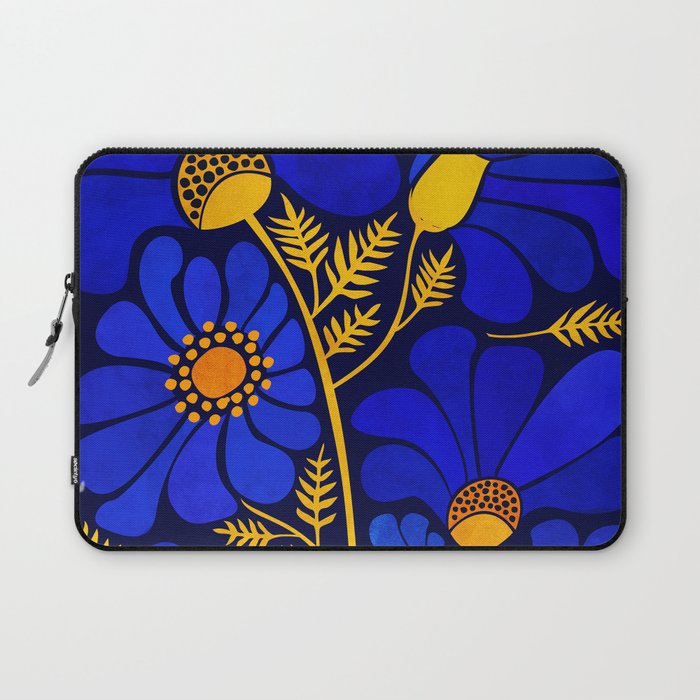 Wildflower Garden Laptop Sleeve by Modern Tropical Society6