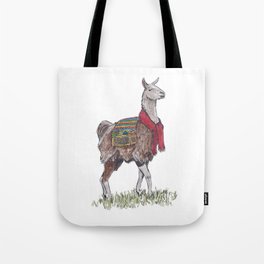 Llama the Yarnbringer Tote Bag