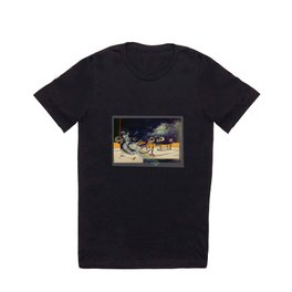 DALI T Shirt | Universe, Vision, Eyes, Mustache, Blue, Pop Surrealism, Rhinosaurus, Sahara, Animal, Red 