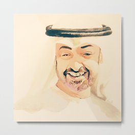 sheikh Mohammed bin zayed design art Metal Print | People, Painting, Black and White, Digital 