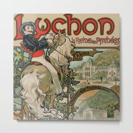 Alphonse Mucha "Luchon" Metal Print | Artmasters, Masters, Horse, Arthistory, Mucha, Lucho, Modern, Artdeco, Alphonsemucha, Alfonsmucha 