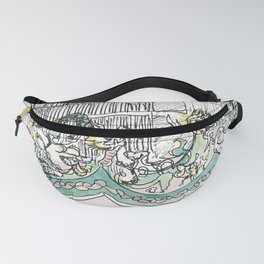 sketch_temple Fanny Pack