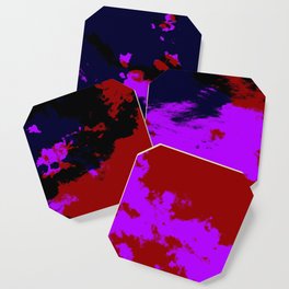 Ichiryu - Abstract Colorful Batik Camouflage Tie-Dye Style Pattern Coaster