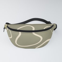 Abstract Curve: Moss Fanny Pack
