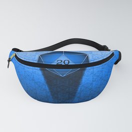 D20 All I Do Is Crit!  Blue Ombre Fanny Pack