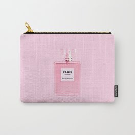 Perfume Bottle Print Pink Perfume Minimalistic Wall Art Fashion Poster Fragrance Scent Modern Decor Carry-All Pouch | Stylish, Glamour, Popart, Paris, Designer, Cute, Fashion, Trendy, Pink, Perfumewallart 
