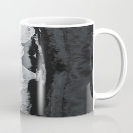 Beach Black And White Coffee Mug | California, Waves, Decor, Coastal, Landscape, Beach, Ocean, Minimal, Sand, Travel 