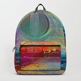 Rainbow One US-Dollar Bill - US1$ | AI-Generated Art Backpack | Unitedstates, Flashy, Modern, Money, Distorted, Stylish, Remixed, Coloredversion, Stylechange, Eye Catching 