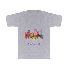 Newcastle UK Skyline T Shirt | Upon, Newcastle, England, Print, Travel, Skyline, Illustration, Poster, Landscape, Watercolor 