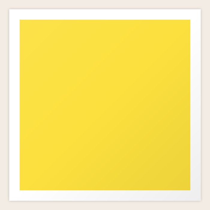 Butter Yellow Solid Color Collection Art Print by fineearthprints