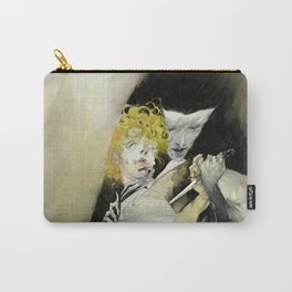 Magnus Carry-All Pouch | Puffysleeves, Painting, Gothic, Macabre, Blade, Oc, Dagger, Soldier, Vampiric, Original 