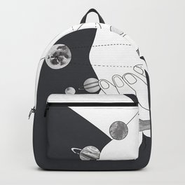 Everything Revolves Around Us II Backpack | Couple, Love, Cosmos, Line, Falling In Love, Space, Astronomy, People, Two, Curated 